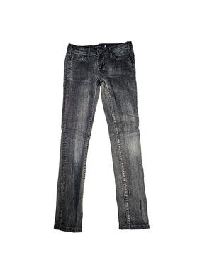 Vigoss The Britain Skinny Jeans Low-Rise Distressed 28x30" Women's Size 1 Gray